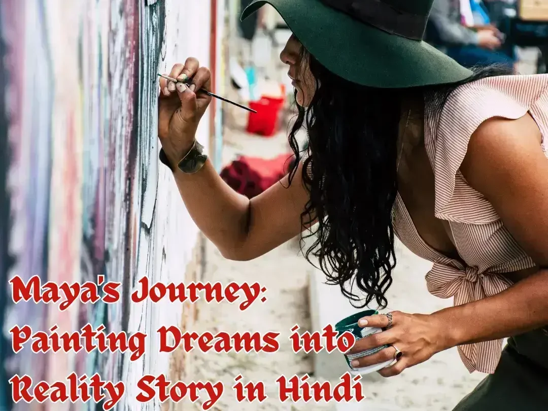 Maya's Journey: Painting Dreams into Reality Story in Hindi